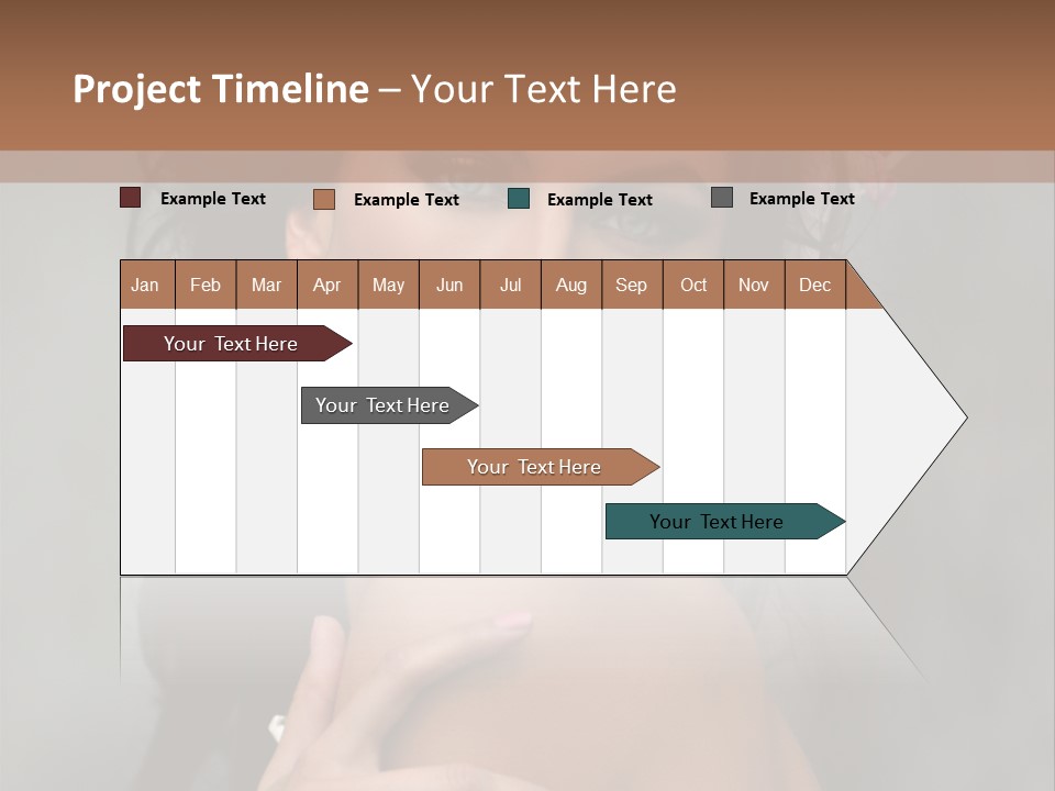 Beauty Portrait Calm PowerPoint Template