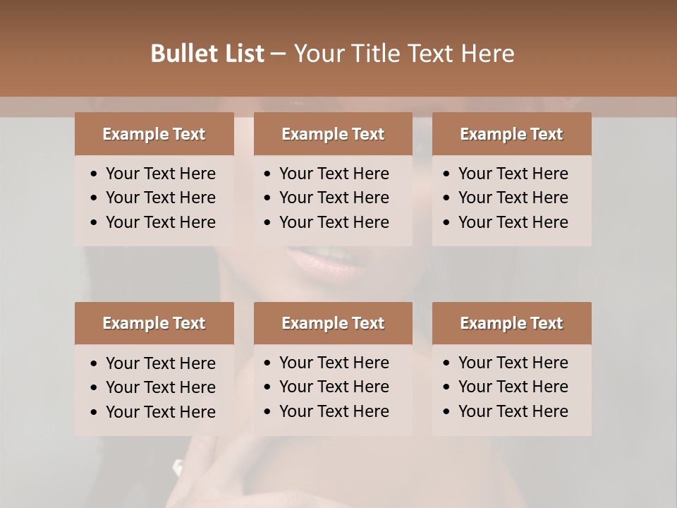 Beauty Portrait Calm PowerPoint Template