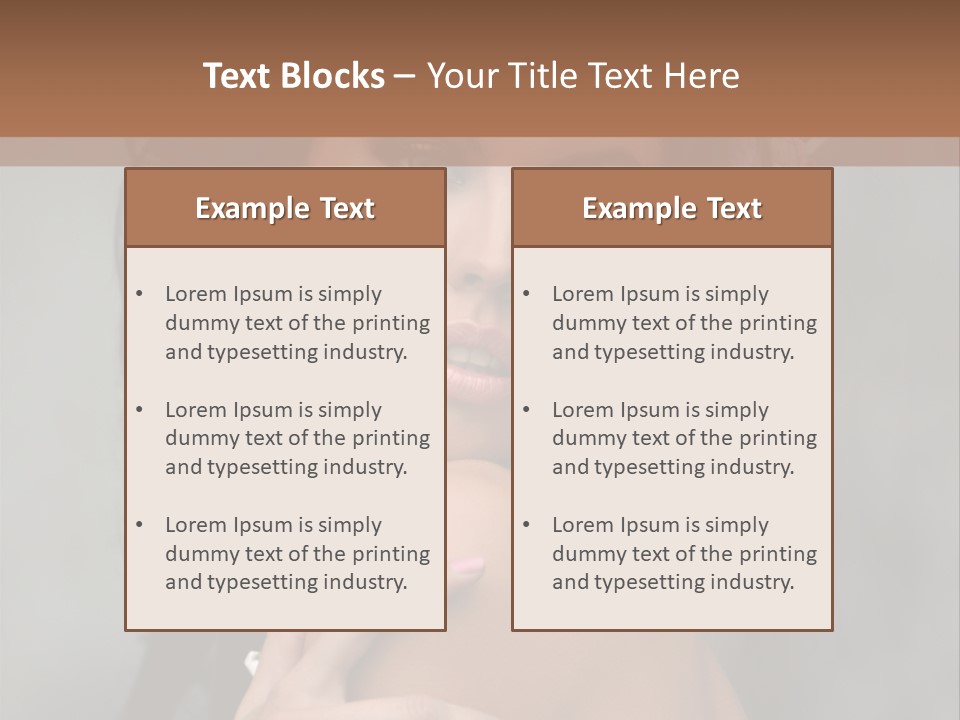 Beauty Portrait Calm PowerPoint Template