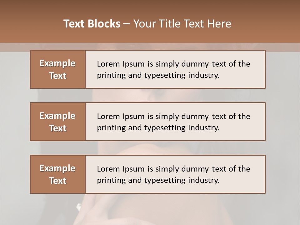 Beauty Portrait Calm PowerPoint Template