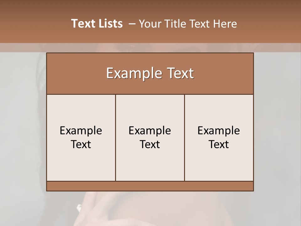 Beauty Portrait Calm PowerPoint Template