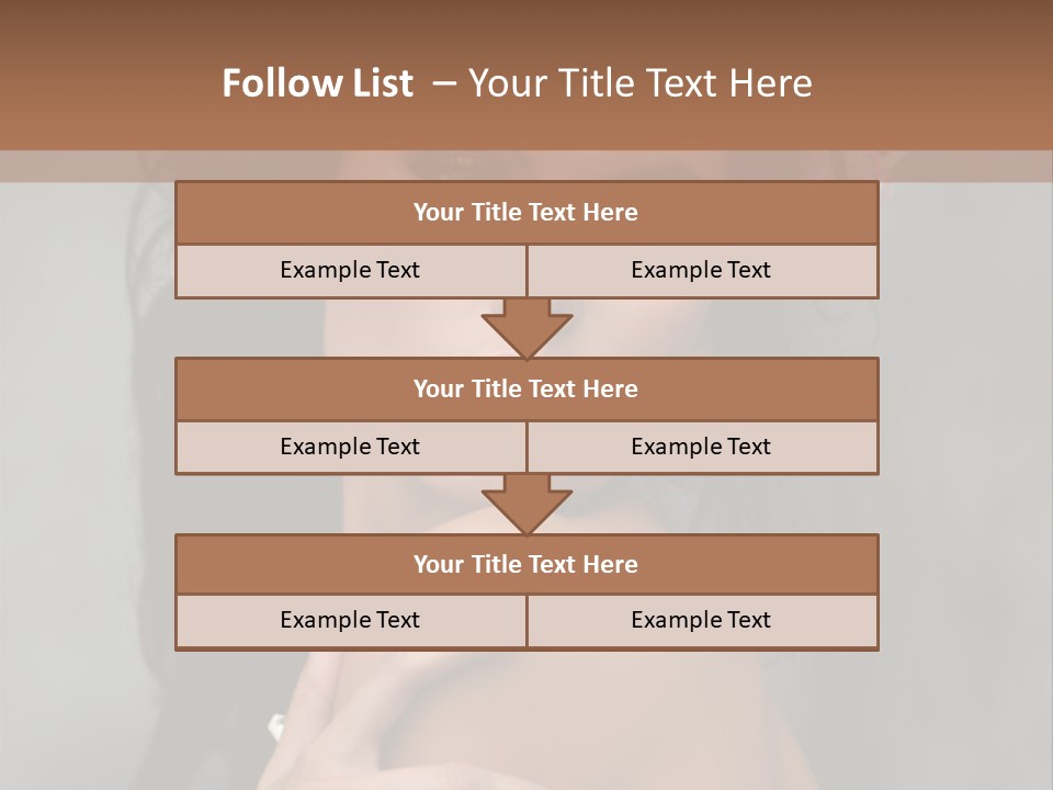 Beauty Portrait Calm PowerPoint Template