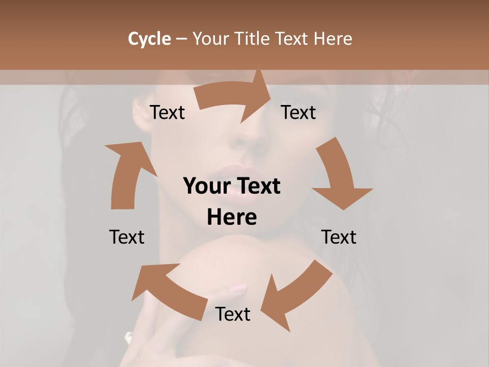 Beauty Portrait Calm PowerPoint Template