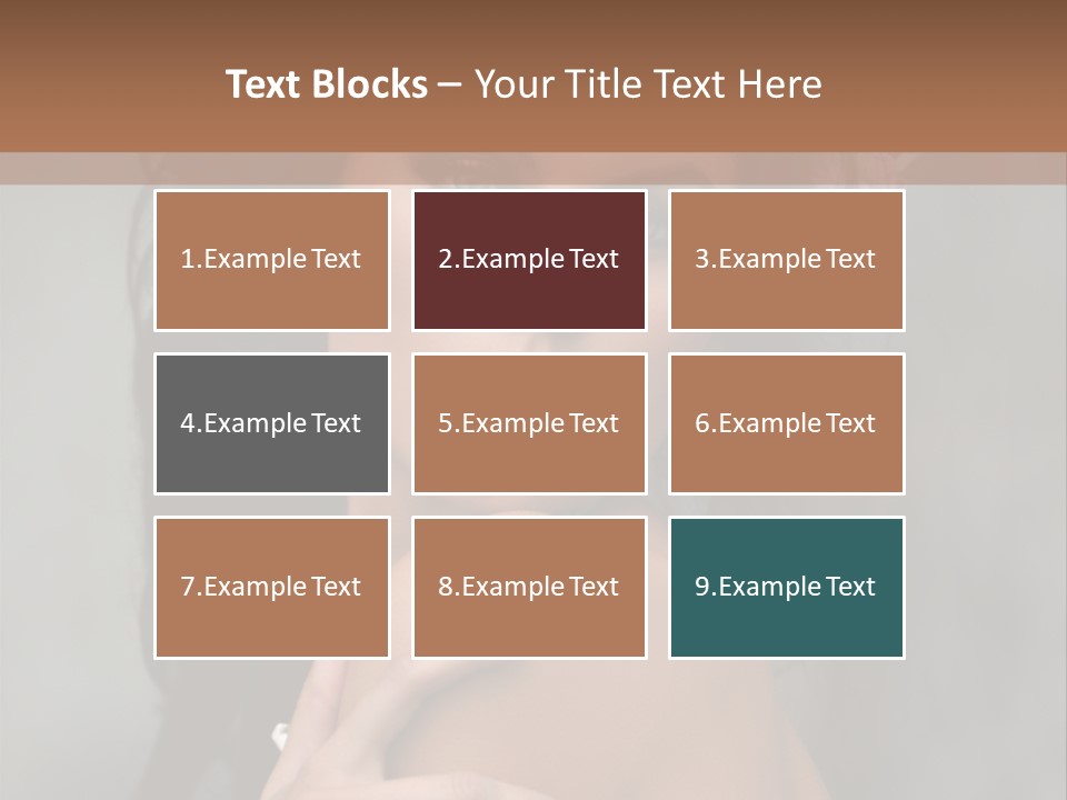 Beauty Portrait Calm PowerPoint Template