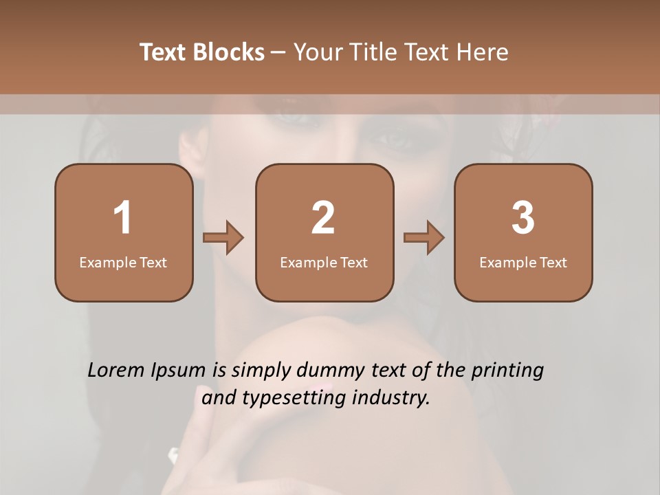 Beauty Portrait Calm PowerPoint Template