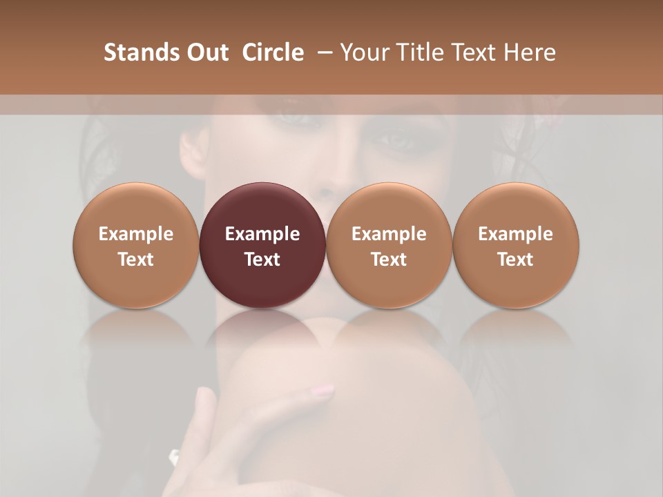 Beauty Portrait Calm PowerPoint Template