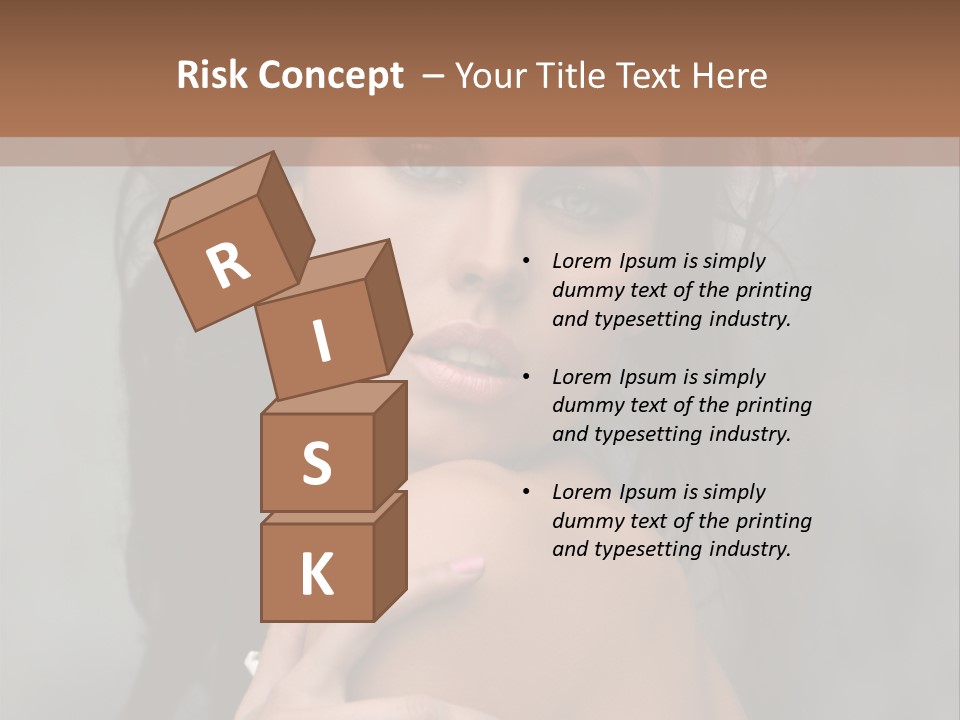 Beauty Portrait Calm PowerPoint Template