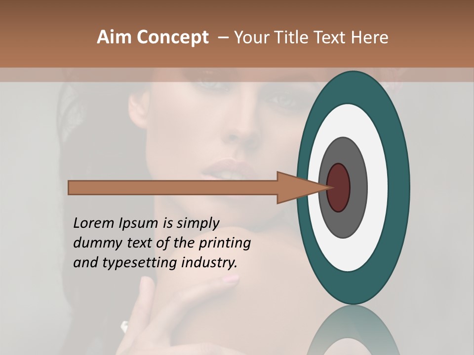 Beauty Portrait Calm PowerPoint Template