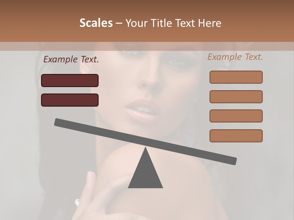 Beauty Portrait Calm PowerPoint Template