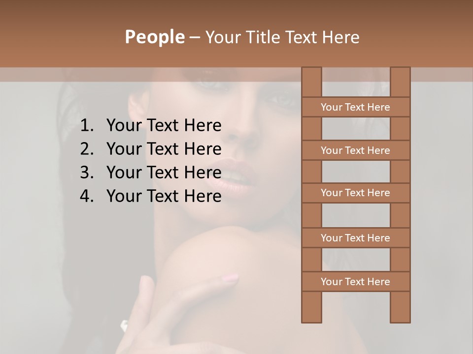 Beauty Portrait Calm PowerPoint Template