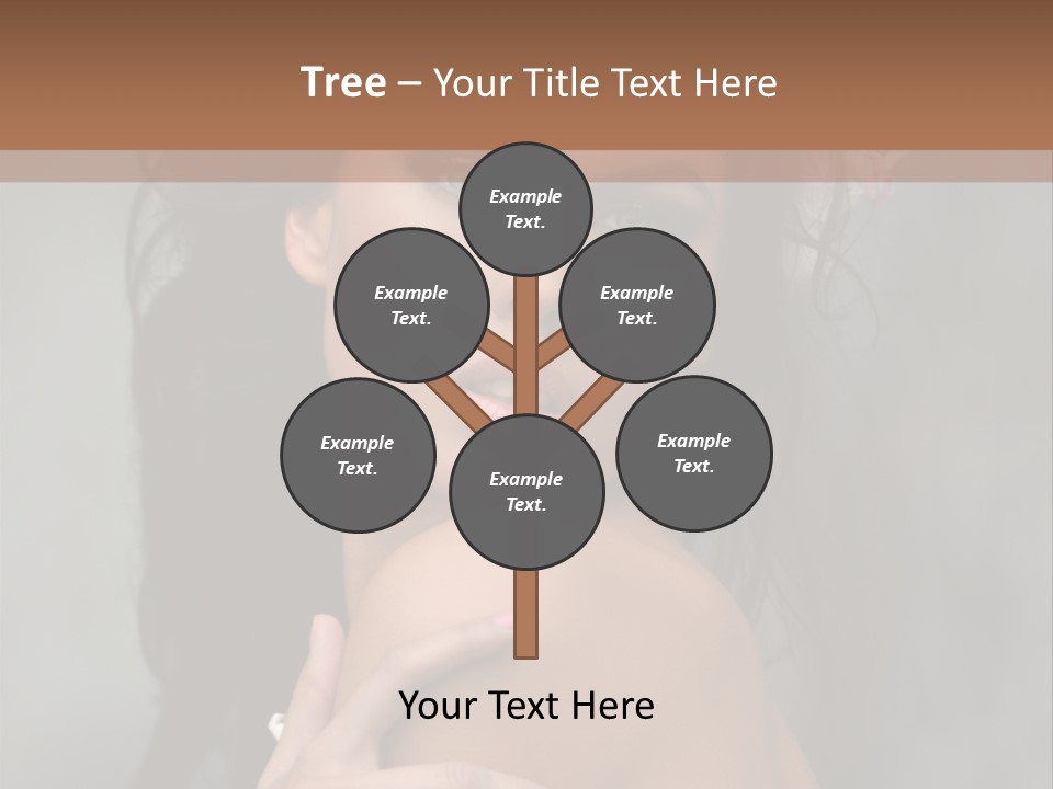 Beauty Portrait Calm PowerPoint Template