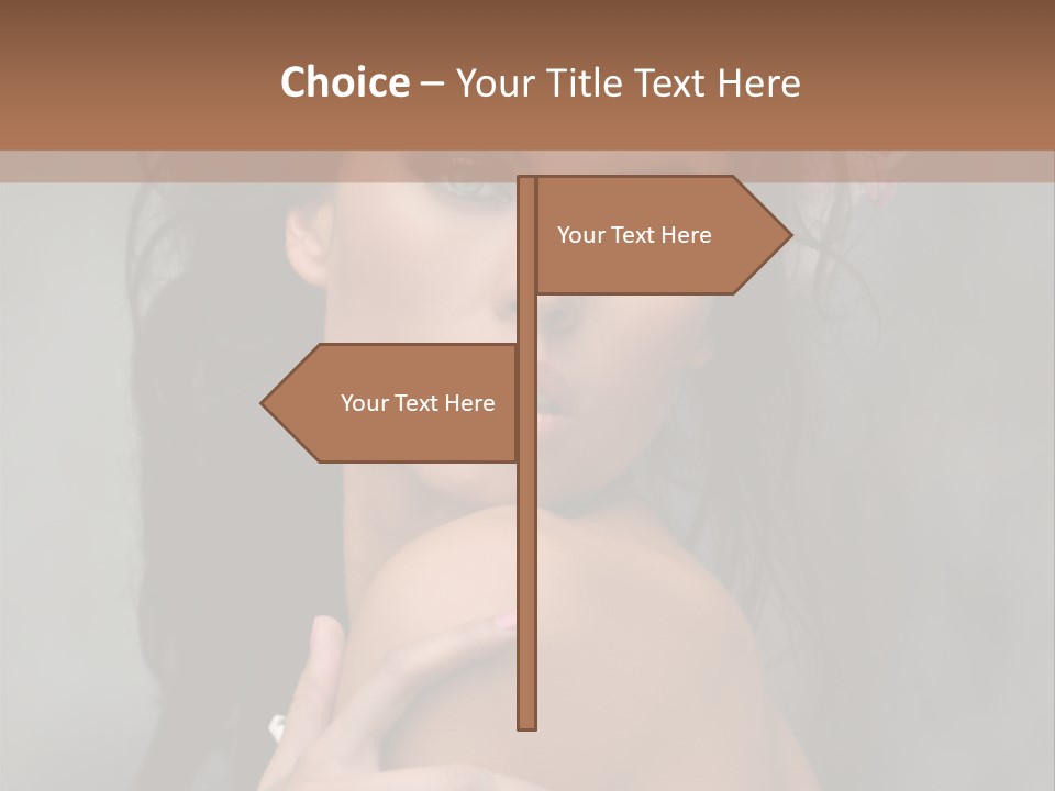 Beauty Portrait Calm PowerPoint Template