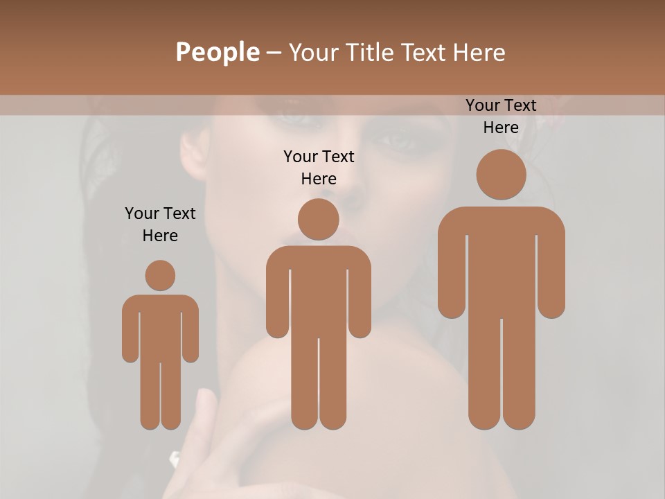 Beauty Portrait Calm PowerPoint Template