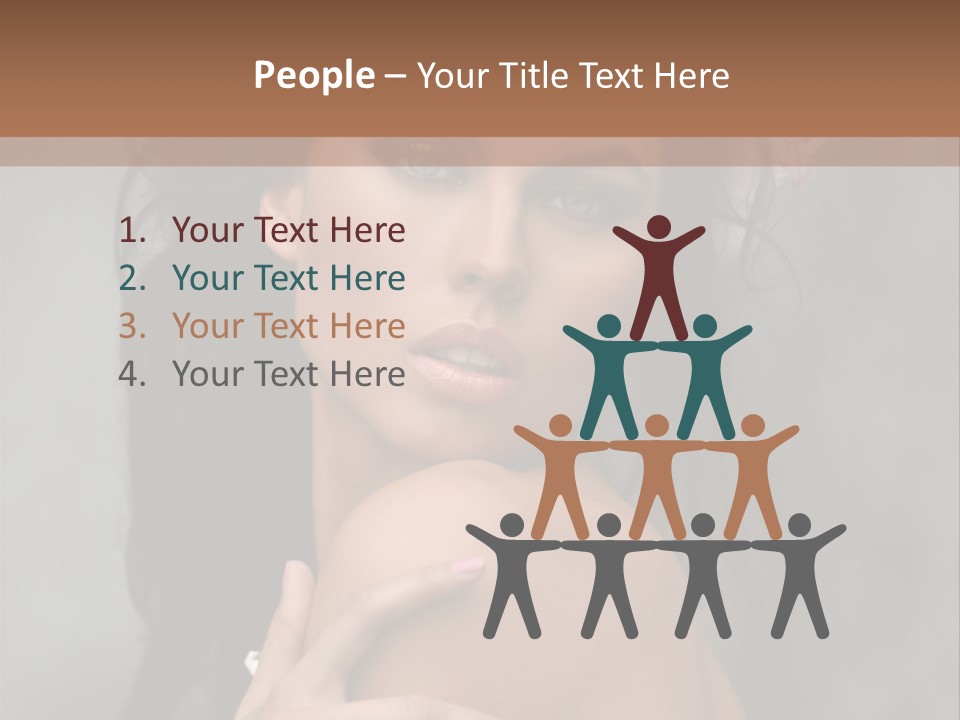 Beauty Portrait Calm PowerPoint Template