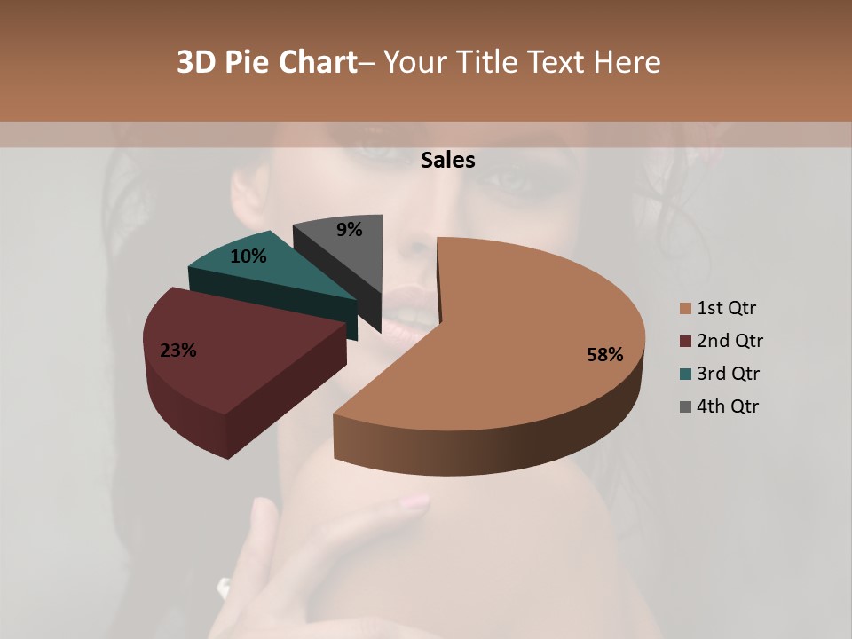 Beauty Portrait Calm PowerPoint Template