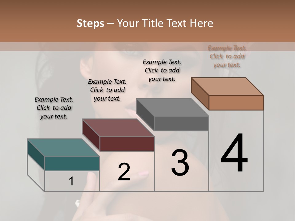 Beauty Portrait Calm PowerPoint Template