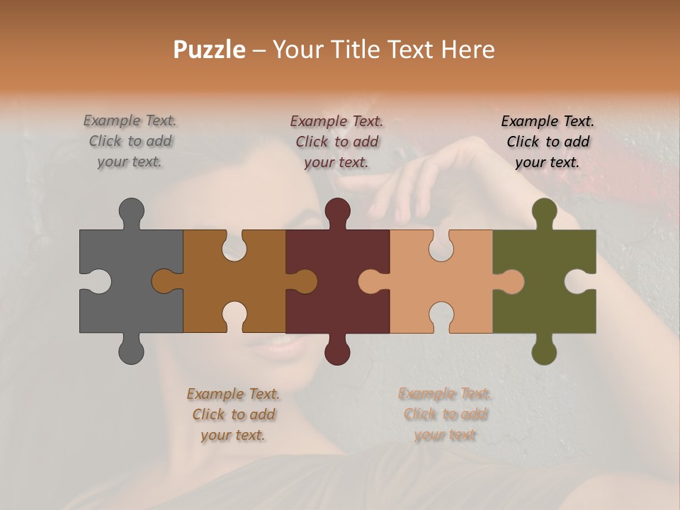 White Sensuality Married PowerPoint Template
