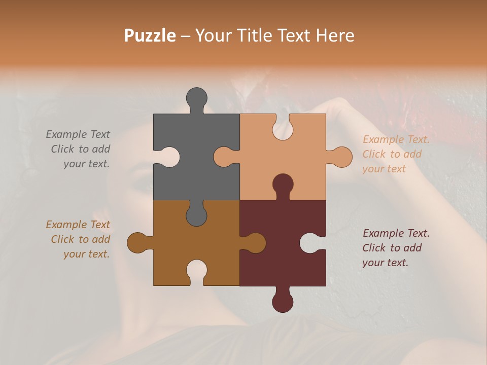 White Sensuality Married PowerPoint Template