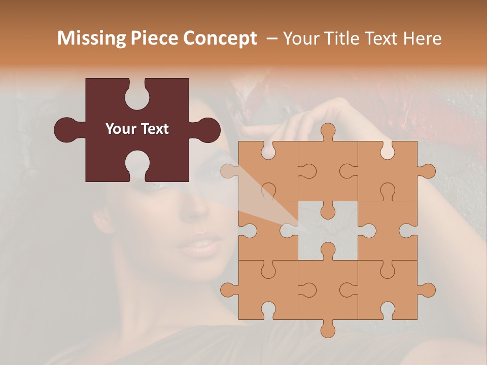 White Sensuality Married PowerPoint Template