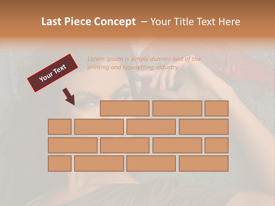 White Sensuality Married PowerPoint Template