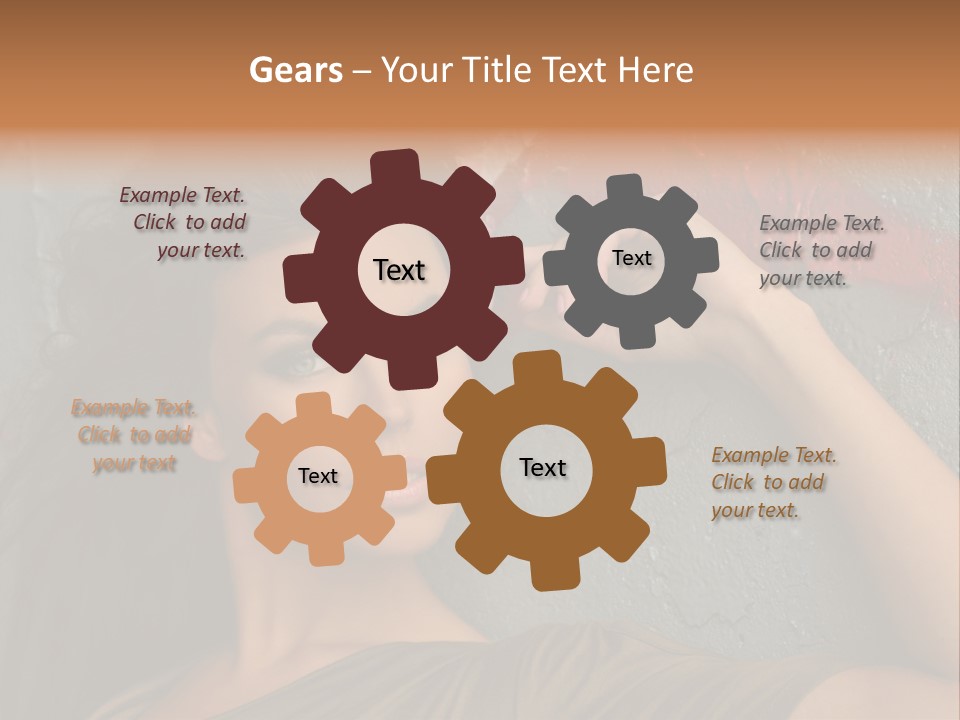 White Sensuality Married PowerPoint Template
