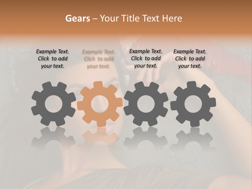 White Sensuality Married PowerPoint Template