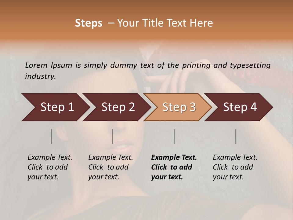 White Sensuality Married PowerPoint Template