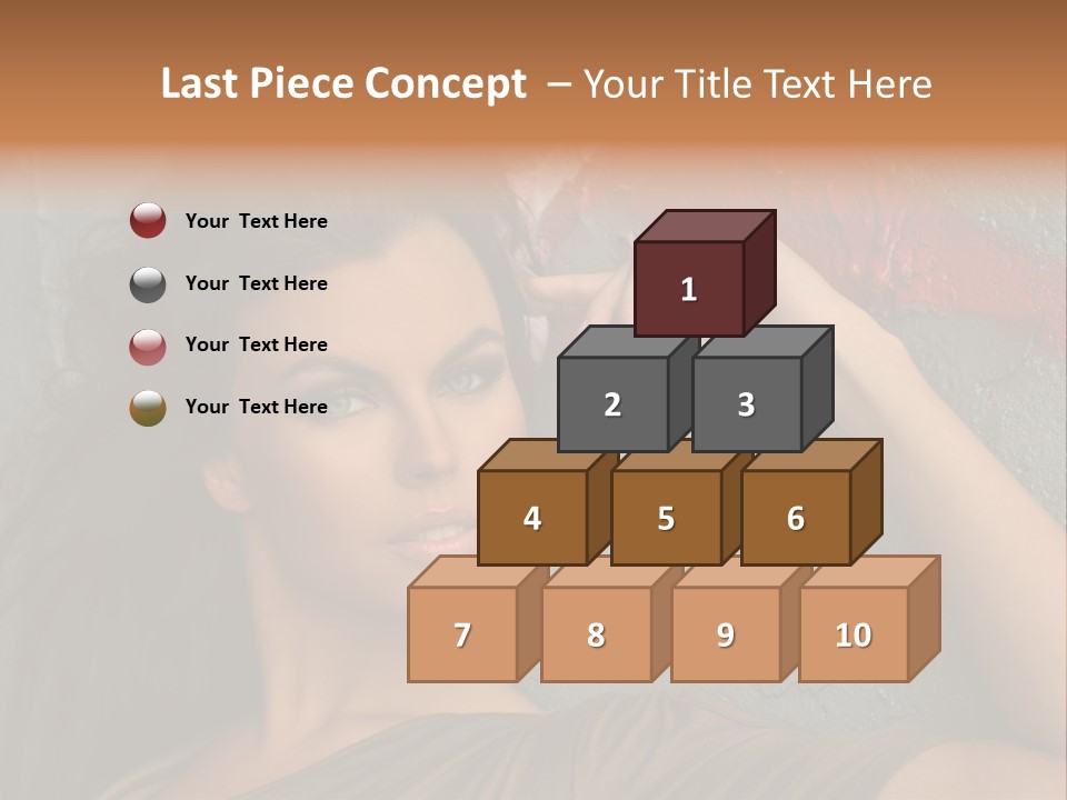 White Sensuality Married PowerPoint Template
