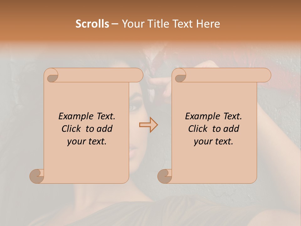 White Sensuality Married PowerPoint Template