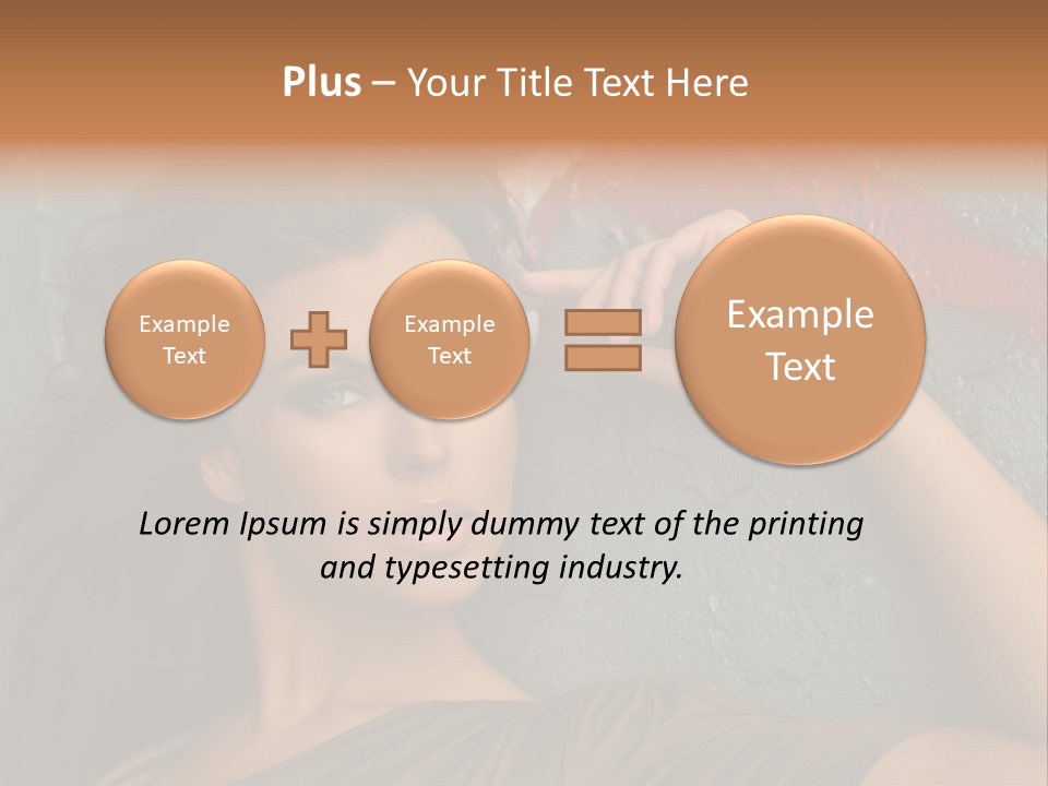 White Sensuality Married PowerPoint Template