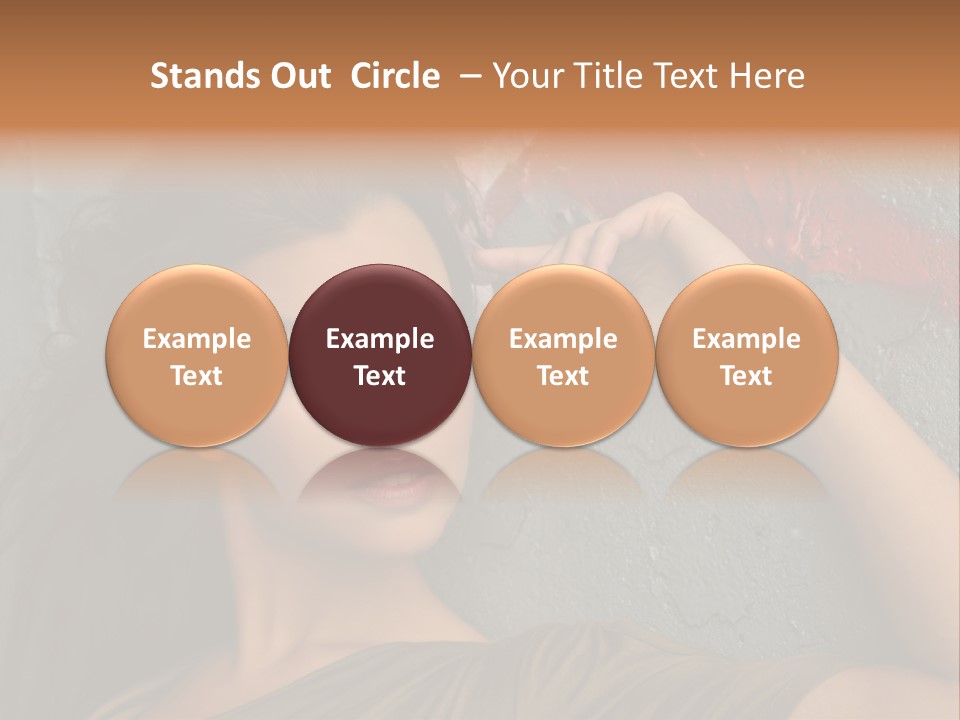 White Sensuality Married PowerPoint Template
