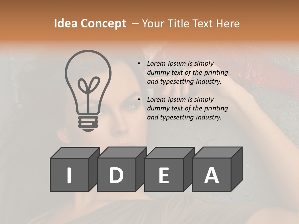 White Sensuality Married PowerPoint Template