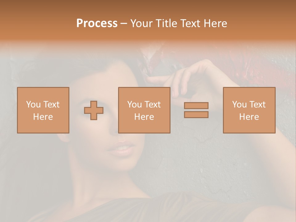 White Sensuality Married PowerPoint Template