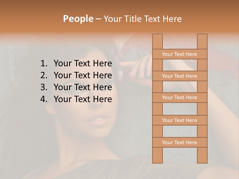 White Sensuality Married PowerPoint Template