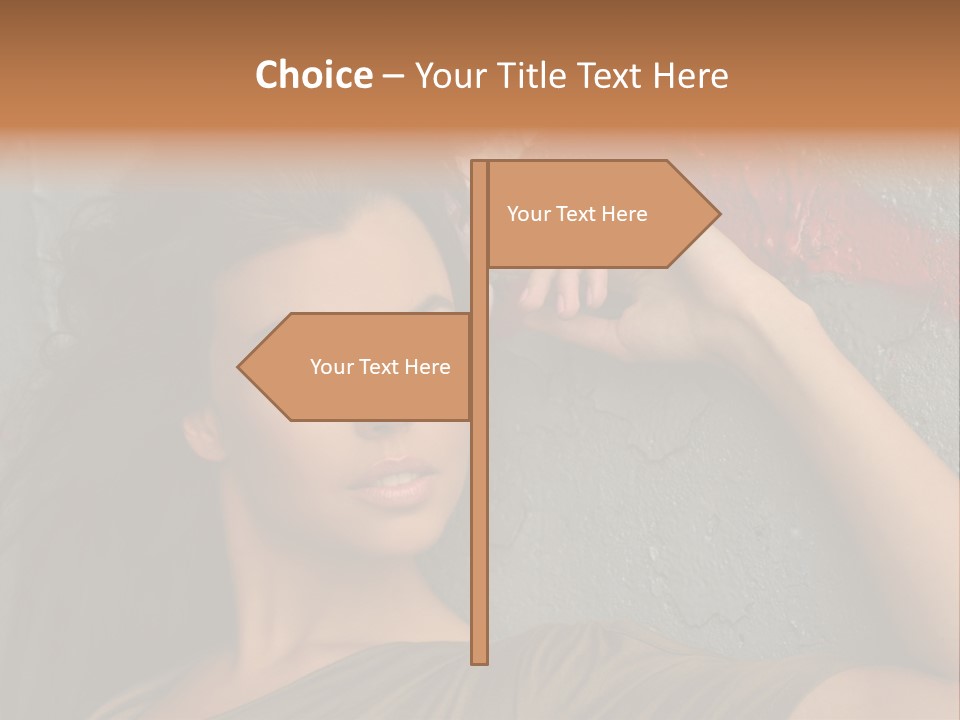 White Sensuality Married PowerPoint Template