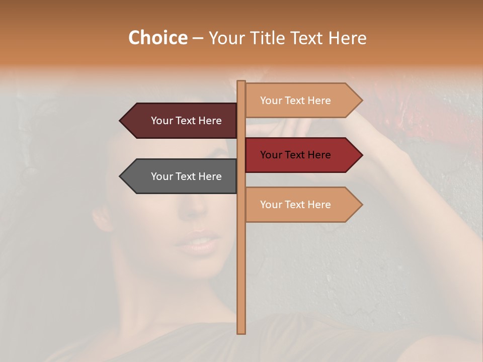 White Sensuality Married PowerPoint Template