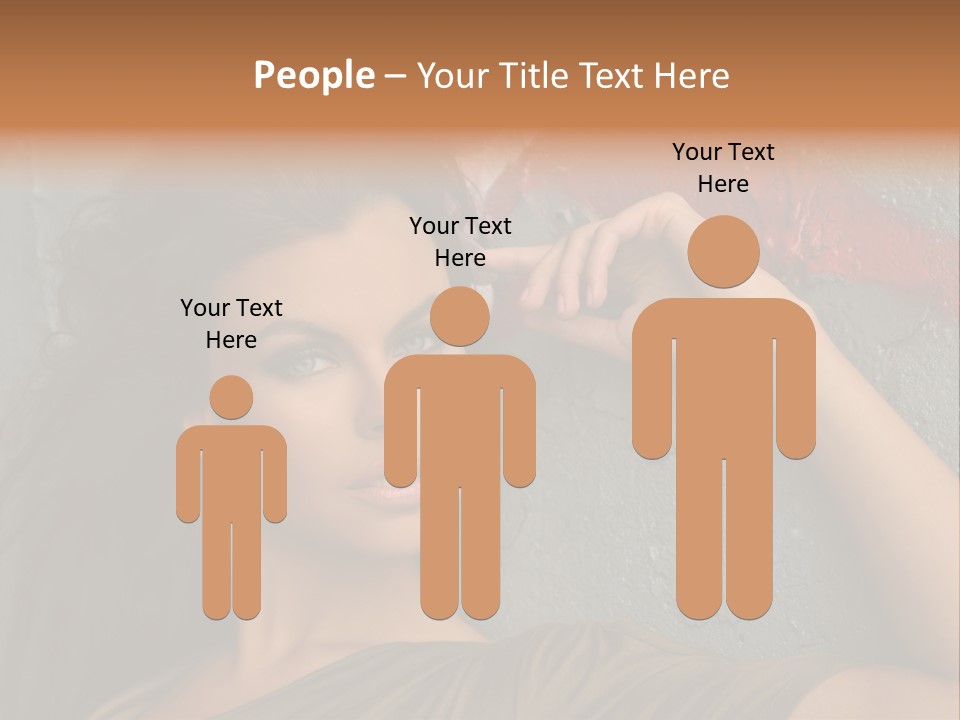 White Sensuality Married PowerPoint Template
