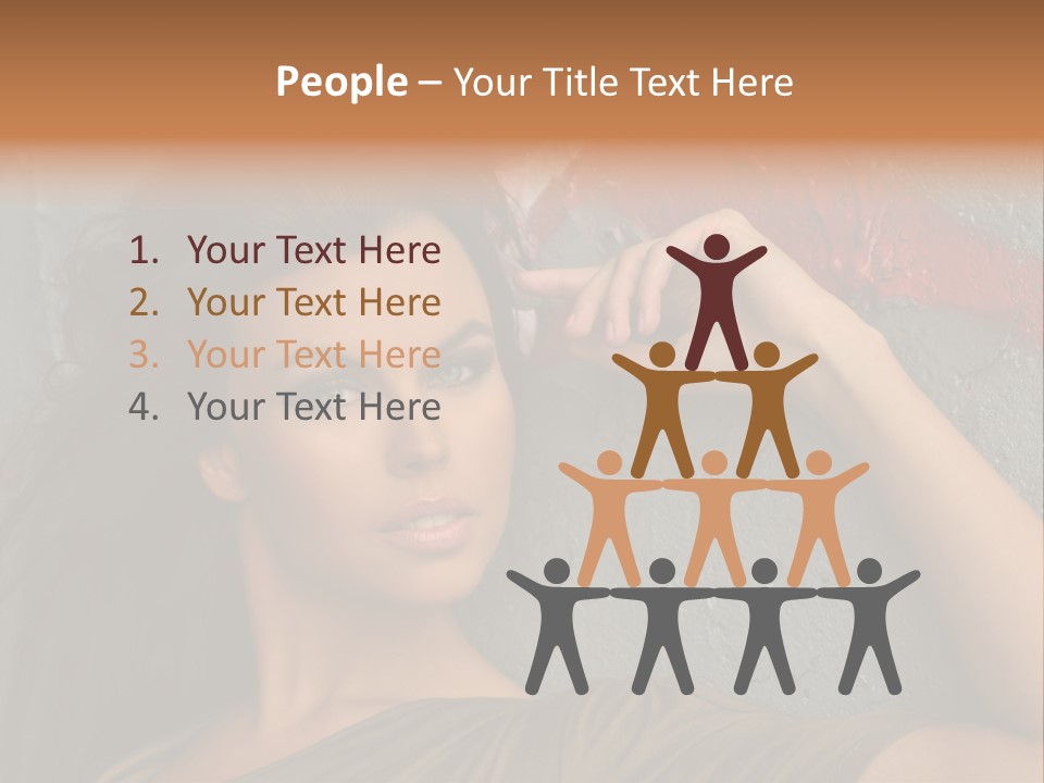 White Sensuality Married PowerPoint Template