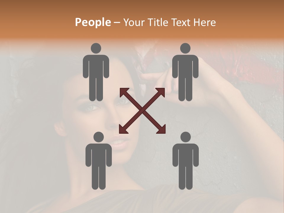 White Sensuality Married PowerPoint Template