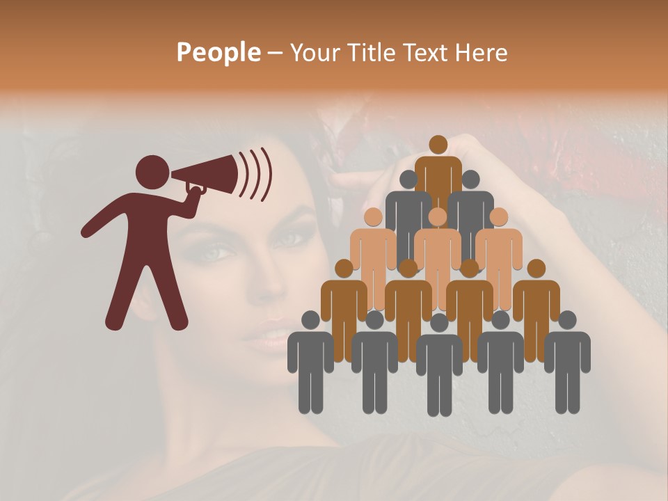 White Sensuality Married PowerPoint Template