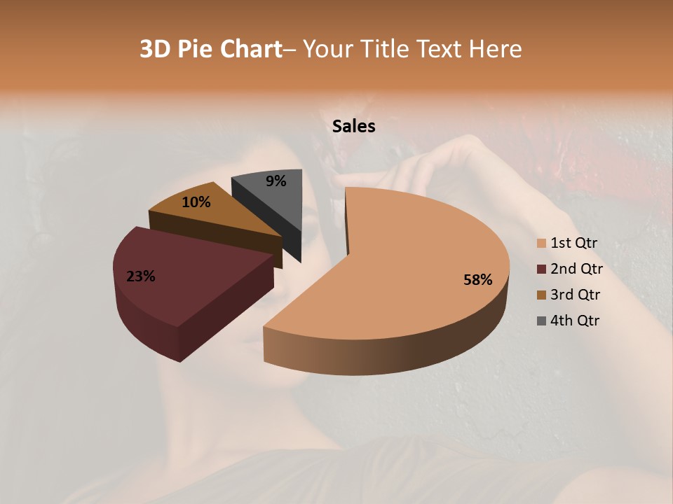 White Sensuality Married PowerPoint Template