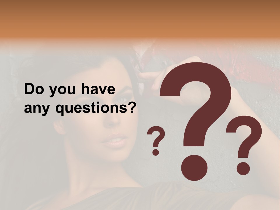 White Sensuality Married PowerPoint Template