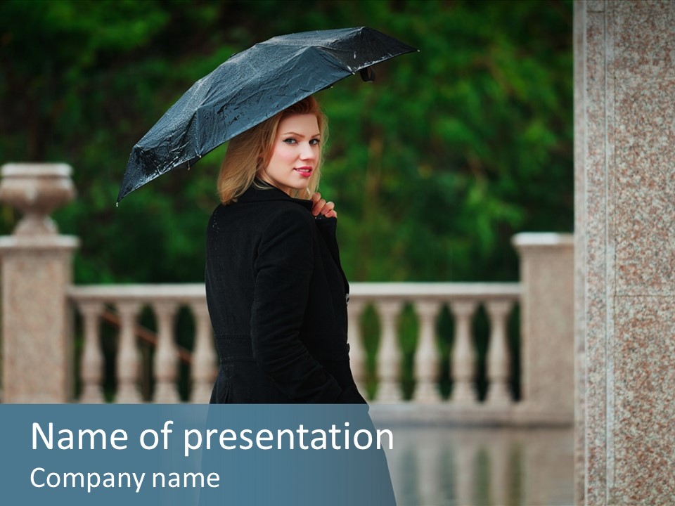 Outside Thoughtful Coat PowerPoint Template