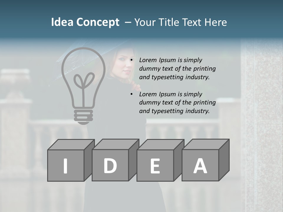 Outside Thoughtful Coat PowerPoint Template