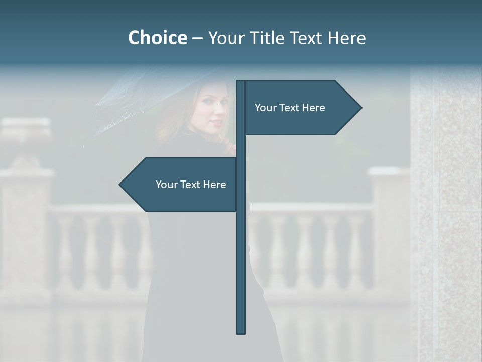 Outside Thoughtful Coat PowerPoint Template