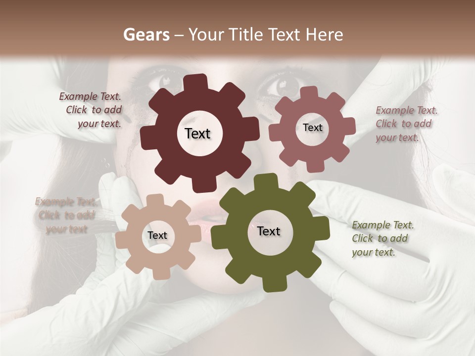 Hands Health Care Aging Process PowerPoint Template