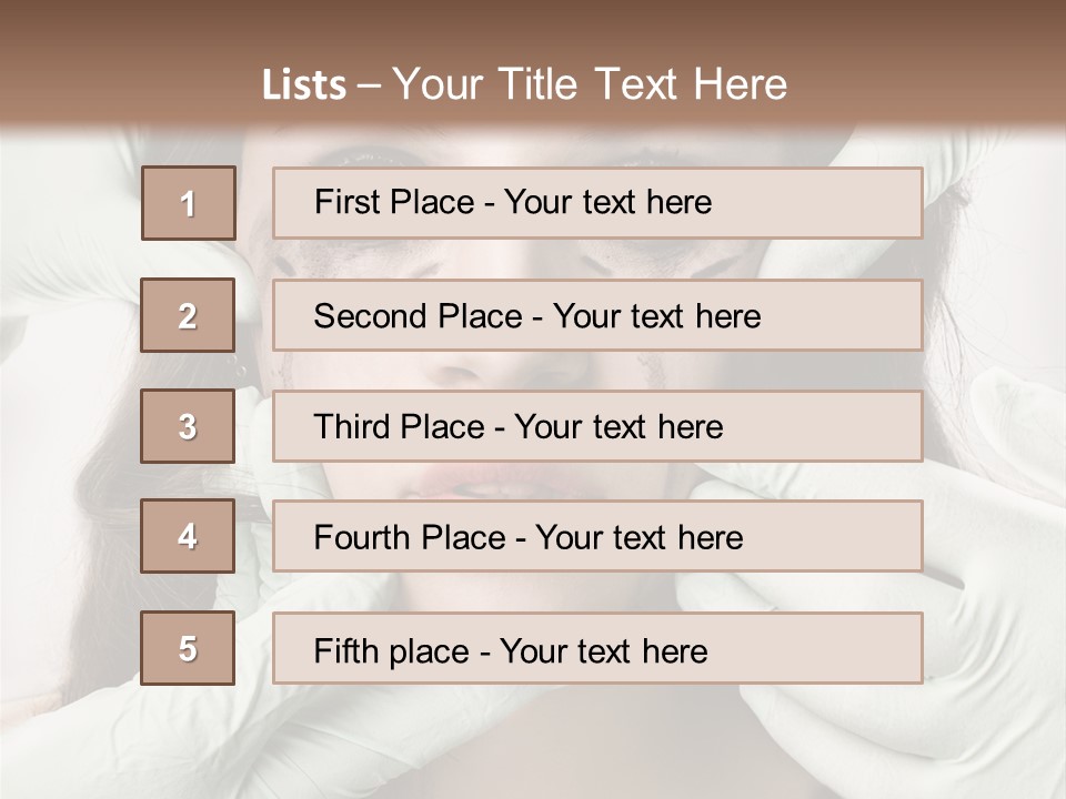 Hands Health Care Aging Process PowerPoint Template