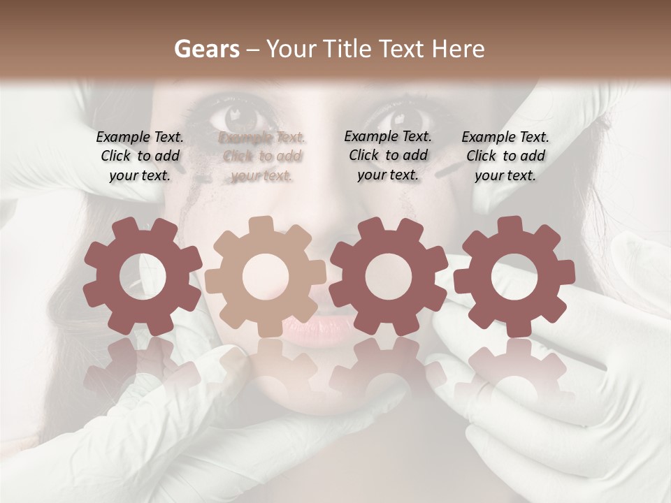 Hands Health Care Aging Process PowerPoint Template