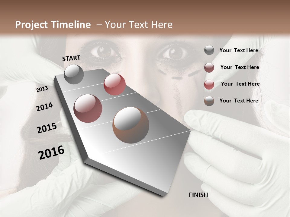 Hands Health Care Aging Process PowerPoint Template