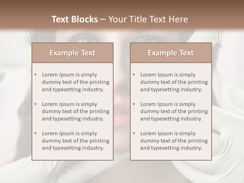 Hands Health Care Aging Process PowerPoint Template
